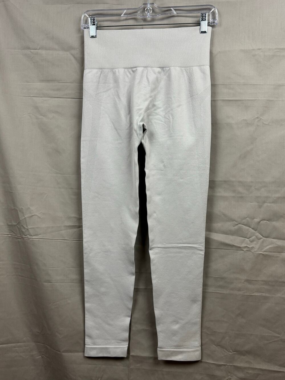 Halara Gray Seamless Flow High Waisted Ruched Yoga Leggings, Size L
